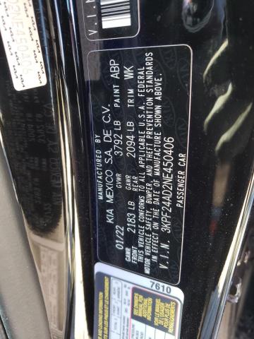 Photo 11 VIN: 3KPF24AD2NE450406 - KIA FORTE 