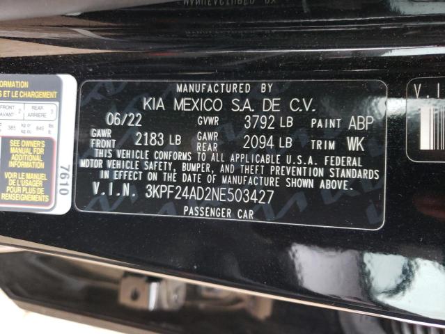 Photo 11 VIN: 3KPF24AD2NE503427 - KIA FORTE 