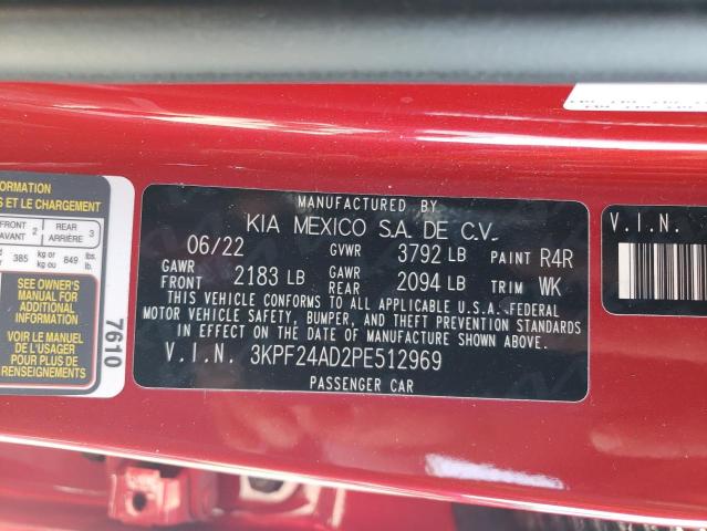 Photo 12 VIN: 3KPF24AD2PE512969 - KIA FORTE LX 