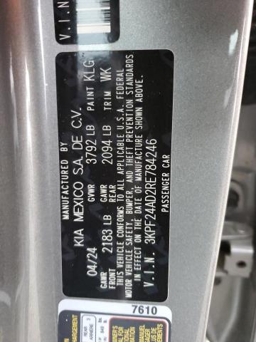 Photo 12 VIN: 3KPF24AD2RE784246 - KIA FORTE LX 