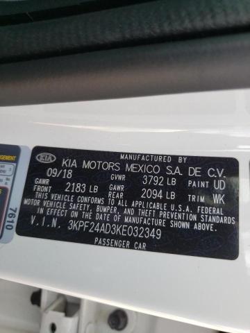 Photo 9 VIN: 3KPF24AD3KE032349 - KIA FORTE FE 