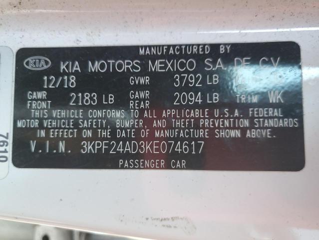 Photo 11 VIN: 3KPF24AD3KE074617 - KIA FORTE FE 