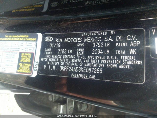 Photo 8 VIN: 3KPF24AD3KE087366 - KIA FORTE 