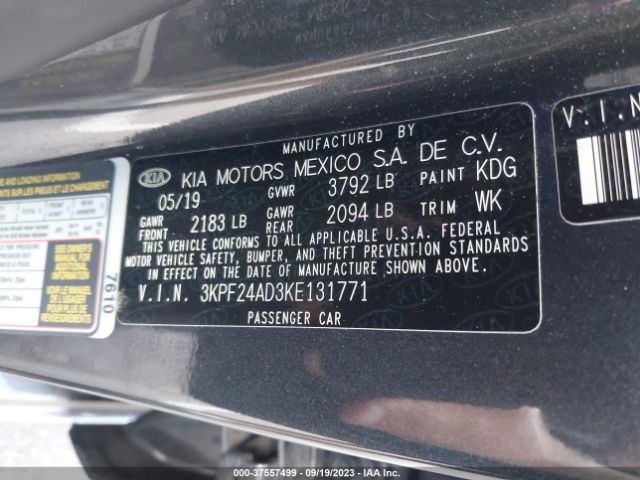 Photo 8 VIN: 3KPF24AD3KE131771 - KIA FORTE 