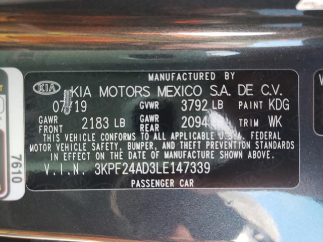 Photo 9 VIN: 3KPF24AD3LE147339 - KIA FORTE FE 