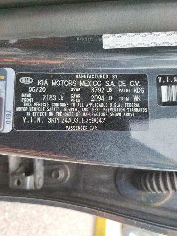 Photo 11 VIN: 3KPF24AD3LE259042 - KIA FORTE FE 