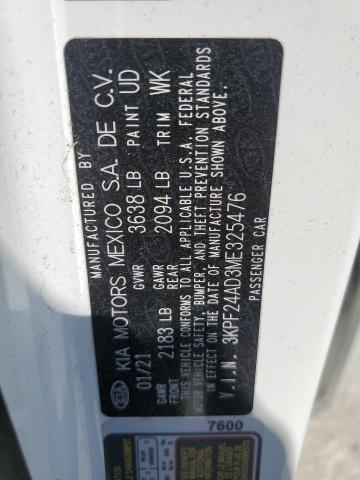 Photo 11 VIN: 3KPF24AD3ME325476 - KIA FORTE FE 