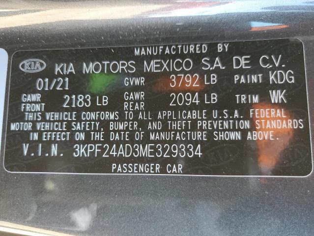 Photo 11 VIN: 3KPF24AD3ME329334 - KIA FORTE FE 