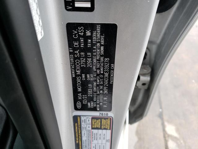 Photo 12 VIN: 3KPF24AD3ME339278 - KIA FORTE FE 