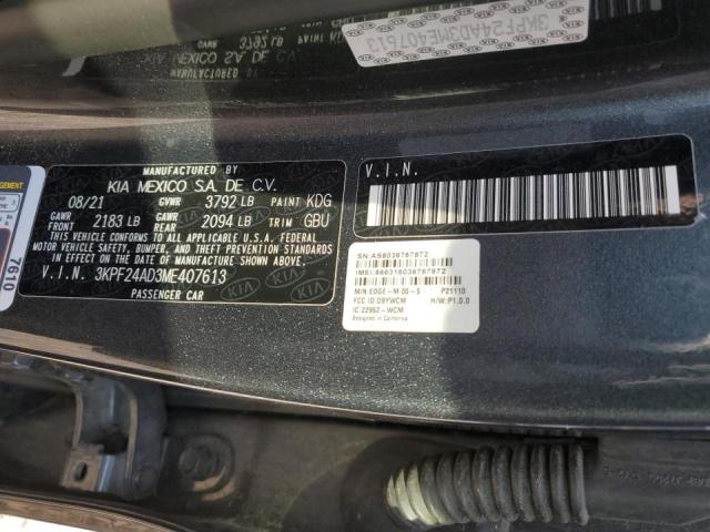 Photo 9 VIN: 3KPF24AD3ME407613 - KIA FORTE FE 