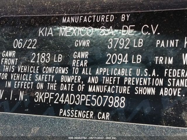 Photo 8 VIN: 3KPF24AD3PE507988 - KIA FORTE 