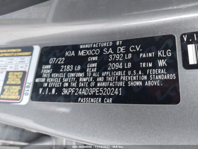 Photo 8 VIN: 3KPF24AD3PE520241 - KIA FORTE 