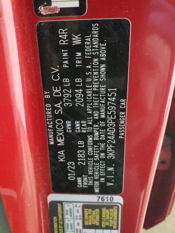 Photo 11 VIN: 3KPF24AD3PE597451 - KIA FORTE LX 