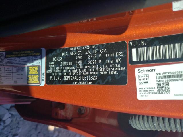 Photo 11 VIN: 3KPF24AD3PE611820 - KIA FORTE 