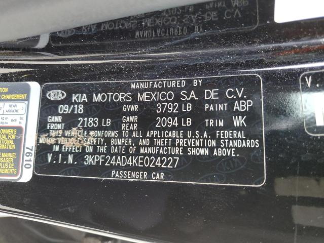 Photo 11 VIN: 3KPF24AD4KE024227 - KIA FORTE FE 