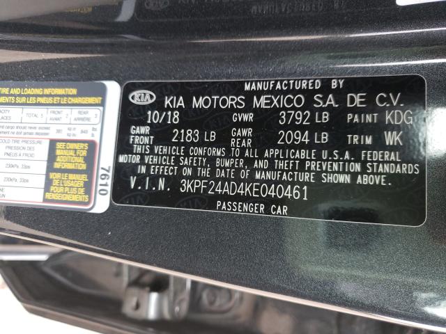 Photo 9 VIN: 3KPF24AD4KE040461 - KIA FORTE FE 