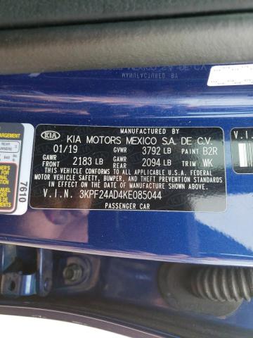 Photo 11 VIN: 3KPF24AD4KE085044 - KIA FORTE FE 