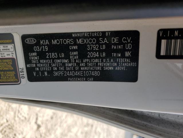 Photo 11 VIN: 3KPF24AD4KE107480 - KIA FORTE FE 