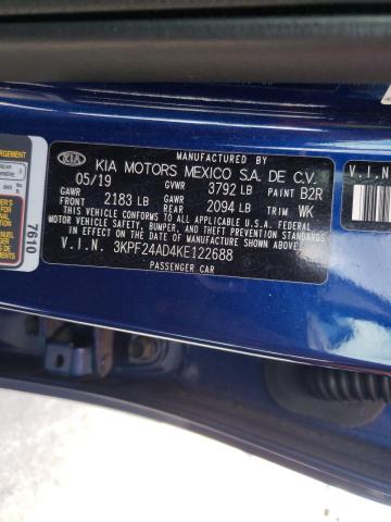 Photo 9 VIN: 3KPF24AD4KE122688 - KIA FORTE FE 