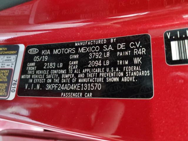 Photo 11 VIN: 3KPF24AD4KE131570 - KIA FORTE FE 