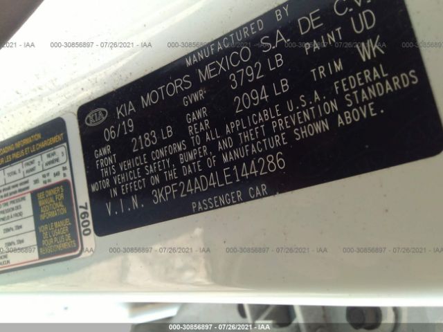 Photo 8 VIN: 3KPF24AD4LE144286 - KIA FORTE 