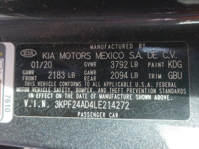 Photo 9 VIN: 3KPF24AD4LE214272 - KIA FORTE FE 