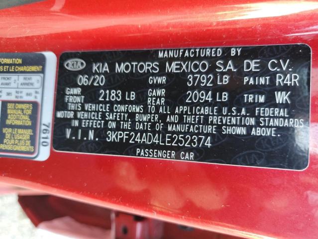 Photo 12 VIN: 3KPF24AD4LE252374 - KIA FORTE FE 