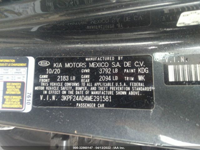 Photo 8 VIN: 3KPF24AD4ME291581 - KIA FORTE 