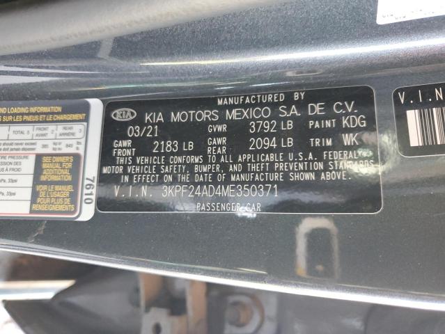 Photo 11 VIN: 3KPF24AD4ME350371 - KIA FORTE FE 