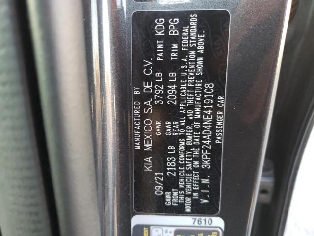 Photo 12 VIN: 3KPF24AD4NE419108 - KIA FORTE FE 