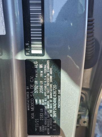 Photo 11 VIN: 3KPF24AD4NE436720 - KIA FORTE FE 