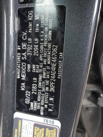 Photo 11 VIN: 3KPF24AD4NE467062 - KIA FORTE FE 