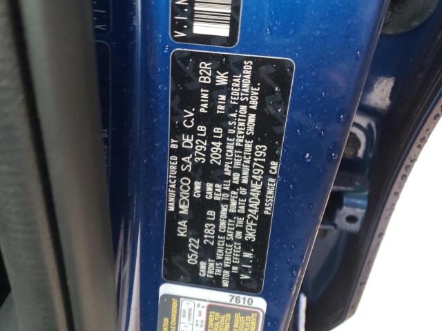 Photo 11 VIN: 3KPF24AD4NE497193 - KIA FORTE FE 