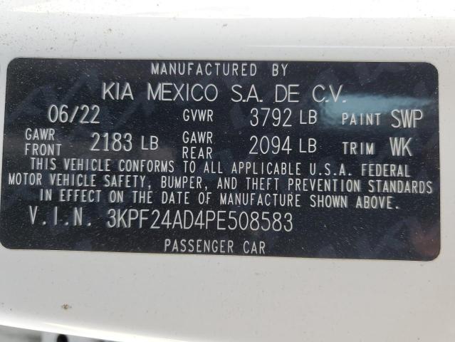 Photo 12 VIN: 3KPF24AD4PE508583 - KIA FORTE LX 