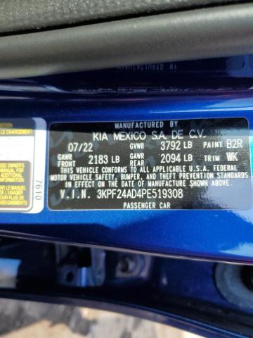 Photo 11 VIN: 3KPF24AD4PE519308 - KIA FORTE 