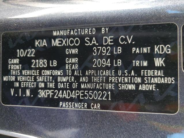 Photo 11 VIN: 3KPF24AD4PE550221 - KIA FORTE LX 