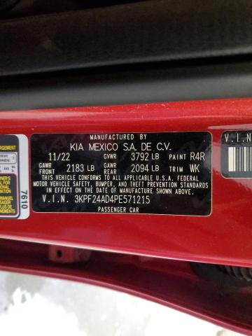 Photo 11 VIN: 3KPF24AD4PE571215 - KIA FORTE LX 