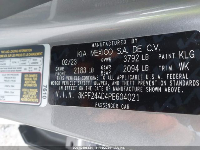 Photo 8 VIN: 3KPF24AD4PE604021 - KIA FORTE 