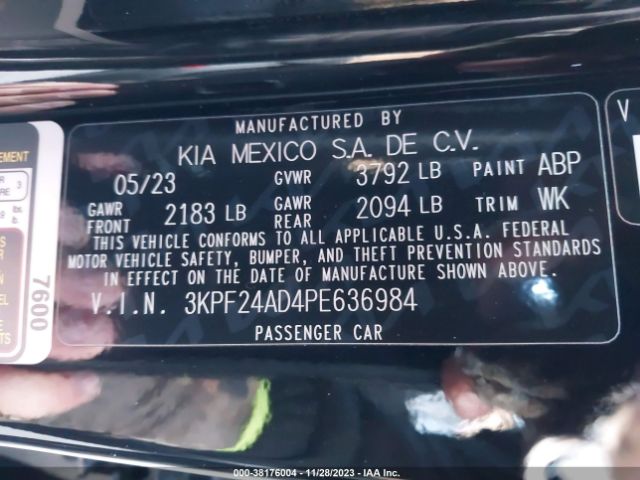 Photo 8 VIN: 3KPF24AD4PE636984 - KIA FORTE 