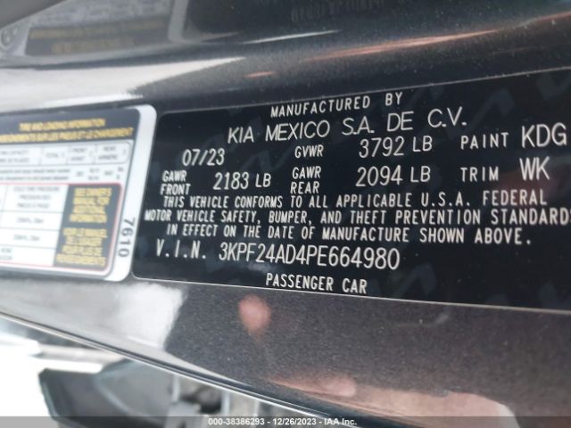 Photo 8 VIN: 3KPF24AD4PE664980 - KIA FORTE 