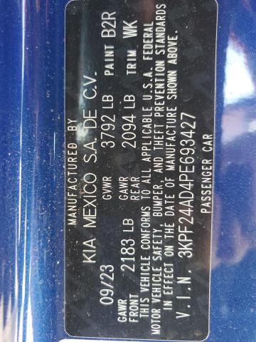 Photo 11 VIN: 3KPF24AD4PE693427 - KIA FORTE LX 