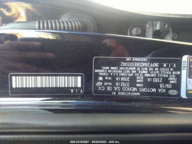 Photo 8 VIN: 3KPF24AD5KE031042 - KIA FORTE 