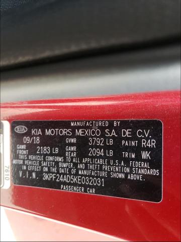 Photo 9 VIN: 3KPF24AD5KE032031 - KIA FORTE FE 