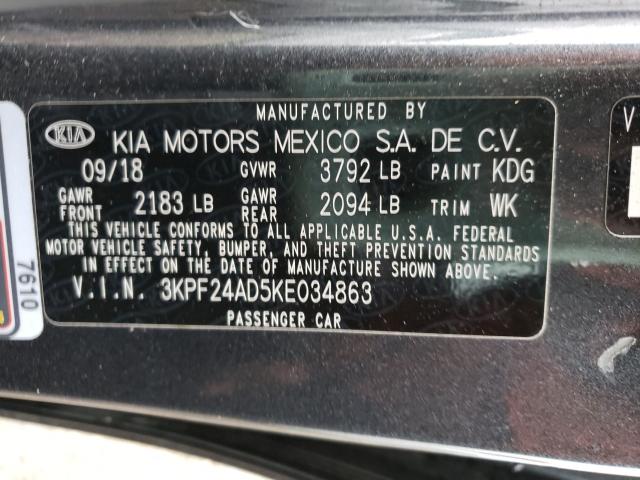 Photo 9 VIN: 3KPF24AD5KE034863 - KIA FORTE FE 