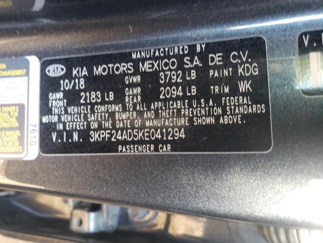 Photo 9 VIN: 3KPF24AD5KE041294 - KIA FORTE FE 