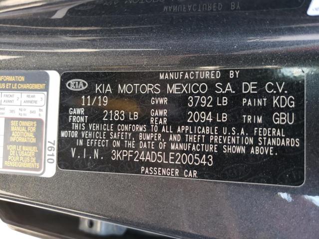 Photo 9 VIN: 3KPF24AD5LE200543 - KIA FORTE FE 