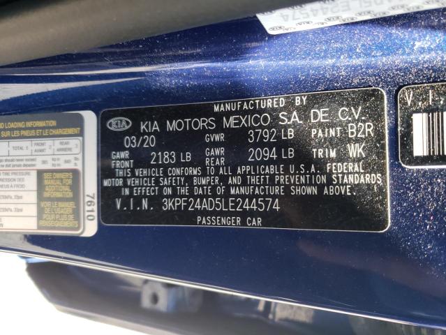 Photo 12 VIN: 3KPF24AD5LE244574 - KIA FORTE FE 