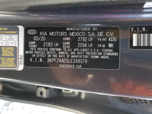 Photo 11 VIN: 3KPF24AD5LE248379 - KIA FORTE FE 