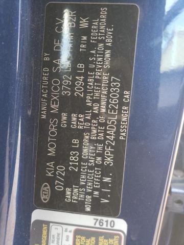 Photo 11 VIN: 3KPF24AD5LE260337 - KIA FORTE 