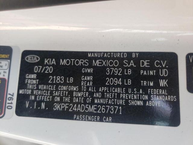 Photo 9 VIN: 3KPF24AD5ME267371 - KIA FORTE FE 